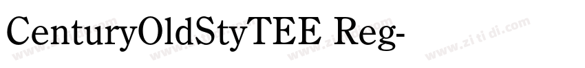 CenturyOldStyTEE Reg字体转换